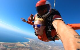 first skydiving in Algarve - featured image